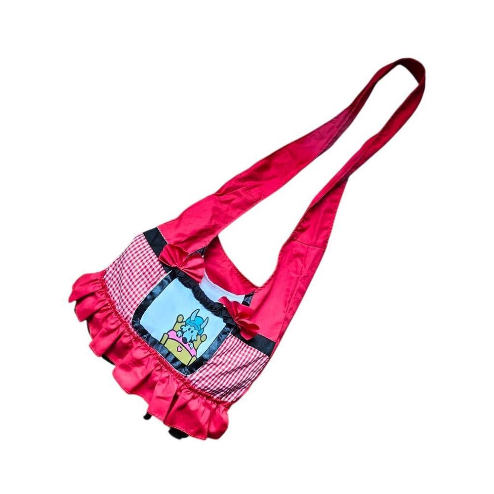 red riding hood gingham crossbody bag